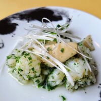 赤坂 四川飯店 - モンゴウイカの翡翠仕立て
                    