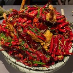 茶禅華 - 香辣春福（河豚の唐揚げ麻辣炒め）