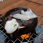 閑祥庵 禅紫 - 蛸とトリ貝の石焼き