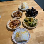 鳥 から揚げ うえ山 - お通し６種