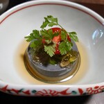 閑祥庵 禅紫 - 黒胡麻豆腐