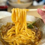 Kamaage Udon Ikki - 混ぜ混ぜして麺リフト！美しい✨