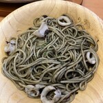 サイゼリヤ - セピア色のイカ墨パスタ