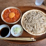 山雨堂 - もみじますズケ飯手打ちそばセット
