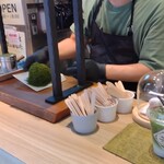 濱風茶房 - 抹茶モンブランは注文から作ります。