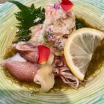 sushi処まんま天王寺 & HANARE - 蟹とホタルイカ