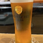 Tempura Azabu Yokota - ビール　SORACHI