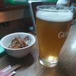 味の蔵どんつく - ノンアルコールビールとお通し