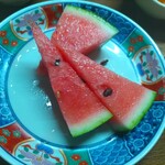 味の蔵どんつく - スイカ。初物である。