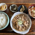 お食事処 花子 - 料理写真:もつ煮定食　ミニうどんセット