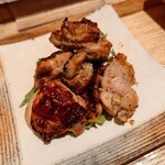 豆腐料理 空野 - 鶏の山椒焼き 皮パリッパリッ