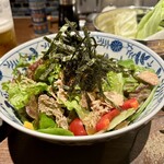 炭火串焼専門店 鶏天 - 鶏天サラダハーフ
