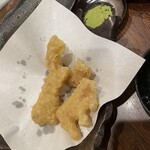 鹿野 - 筍の天ぷら食べかけですʕ*̫͡*ʔ