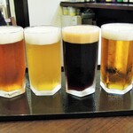 奥出雲 そば処 一福 - ビール飲み比べ