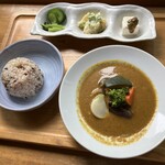 絶景カフェ ぽっぽ - 野菜カレー