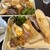 ラスティコ - 料理写真:左から、キッシュ・卵サンド・フレンチトースト・トースト・フィグ入りバケット・カレーパン・バケット等