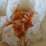 弘 - ご飯にキムチタレをON・・・これが意外と美味しい＾＾