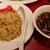 あさかわ飯店 - 料理写真:半チャーハン（スープ付き）。濃厚かつ見事な炒め加減！