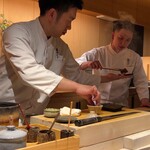 鮨かわなか - ノドグロに炭で焼き目付け