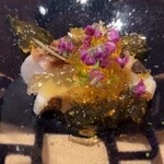 鮨かわなか - 熟成イサキ（8日）土佐酢のジュレ