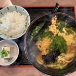 讃岐うどん 秀 - 天ぷら＋ごはんセット