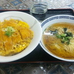 夢ぞの - かつ丼 ラーメン付580円