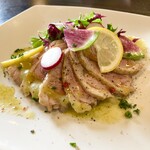 ピッツエリアバール　CACTUS　D'ORO - ・合鴨冷製ゆず胡椒ソース（¥850）