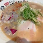 くりや製麺直売所 - 料理写真:濃厚にぼ鶏白湯ラーメン（期間限定）