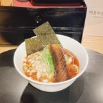 Kamo Chuukasoba Kaede - 限定C・茄子と大山どりの煮干し冷やしらーめん、1,500円