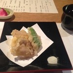 亀甲屋 - 筍・合鴨の天ぷら①