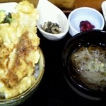 蕎麦屋 杉野十兵次 - ミニあなご天丼セット　880円