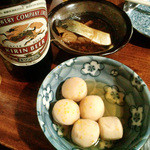 お通し。いつもの小芋と鯖煮【2014.2月】