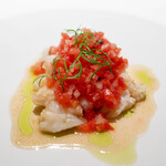 レストラン オオツ - 2024.5 伊勢海老 フルーツトマトのソース