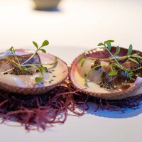 レストラン オオツ - 2024.5 京丹後産鳥貝エチュベ キャヴィア ホワイトアスパラガス