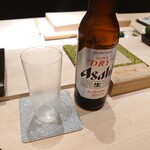 鮨 詠心 - ビール、アサヒスーパードライ