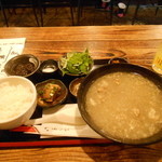 沖縄そば ゆんたく - ヤギ汁定食￥１５００