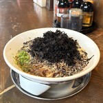 七代目哲麺 - 豚骨醤油磯のりラーメン850円・磯のり追加150円