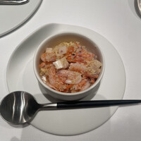 unito - ・クスクス（デュラム小麦粉を原料としたパスタの一種。昔米だと思ってました…笑）そこに桜エビ、ヤシの新芽の組み合わせ。オリエンタルな風味。