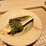 伯雲 - サクラマスとアスパラの炭火焼き