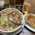 まぐろラーメン大門 - 料理写真:まぐろラーメン940えん ジャンボ餃子(3個)430えん 瓶ビール550えん