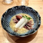 Sushikiyo - ホタルイカとウドのナッツ入り酢味噌和え