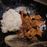 in EZO - 残った具材に追い飯を加えます
