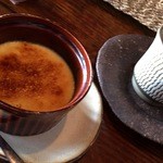 らーめんとcafe＋ベジ engawa - 最強のとろとろプリン・苦いカラメルにはまりましたよ　（＾＾）ｖ