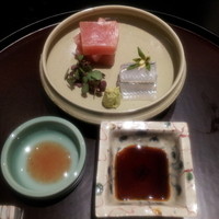日本料理 太月 - 【造り】カジキ、さより、春ラン、紫芽、本山葵
