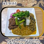 スパイスカレー高丸 - なのでカレーが鈍重になるテイクアウトも、実は高丸さんは好んでいないのですが、一度寝たカレーはその美味しさもあったりで私は好きです。