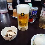 Aoyama Fu-Chin - 生ビール (サッポロ黒ラベル：中)、210円！