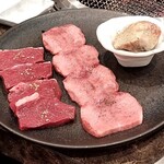 焼肉 スタミナ苑 - ハツ　黒タン塩　塩麹タン