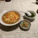 中国料理 八海 - エビ卵アンカケ御飯@1,000円