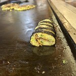 Okonomiyaki Hikari - のり巻きの断面