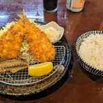 らちゃんた - アジフライとご飯